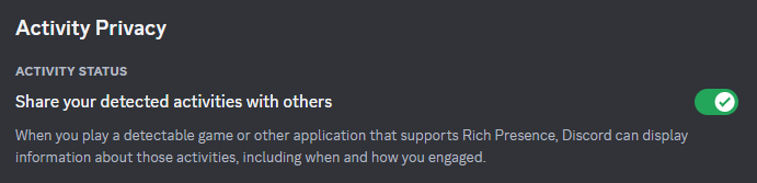 Discord Activity Privacy