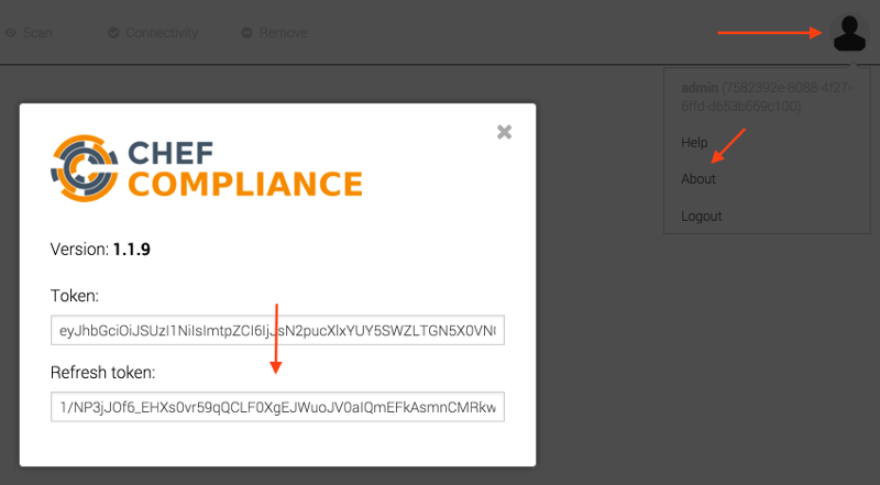 Chef Compliance Token