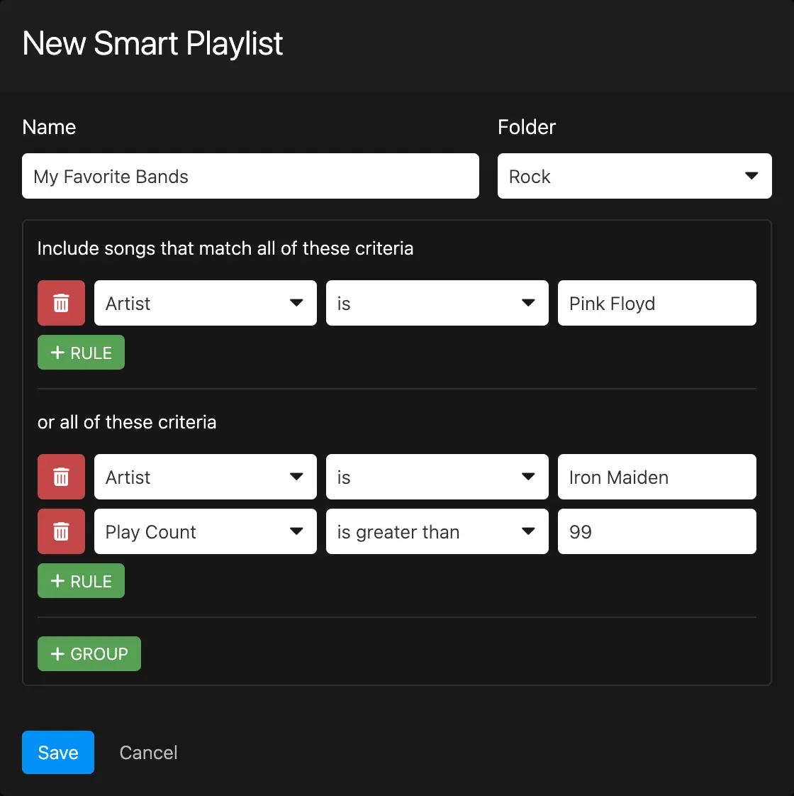 Smart playlist